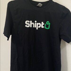 Gildan  Black Tee with Green Accent